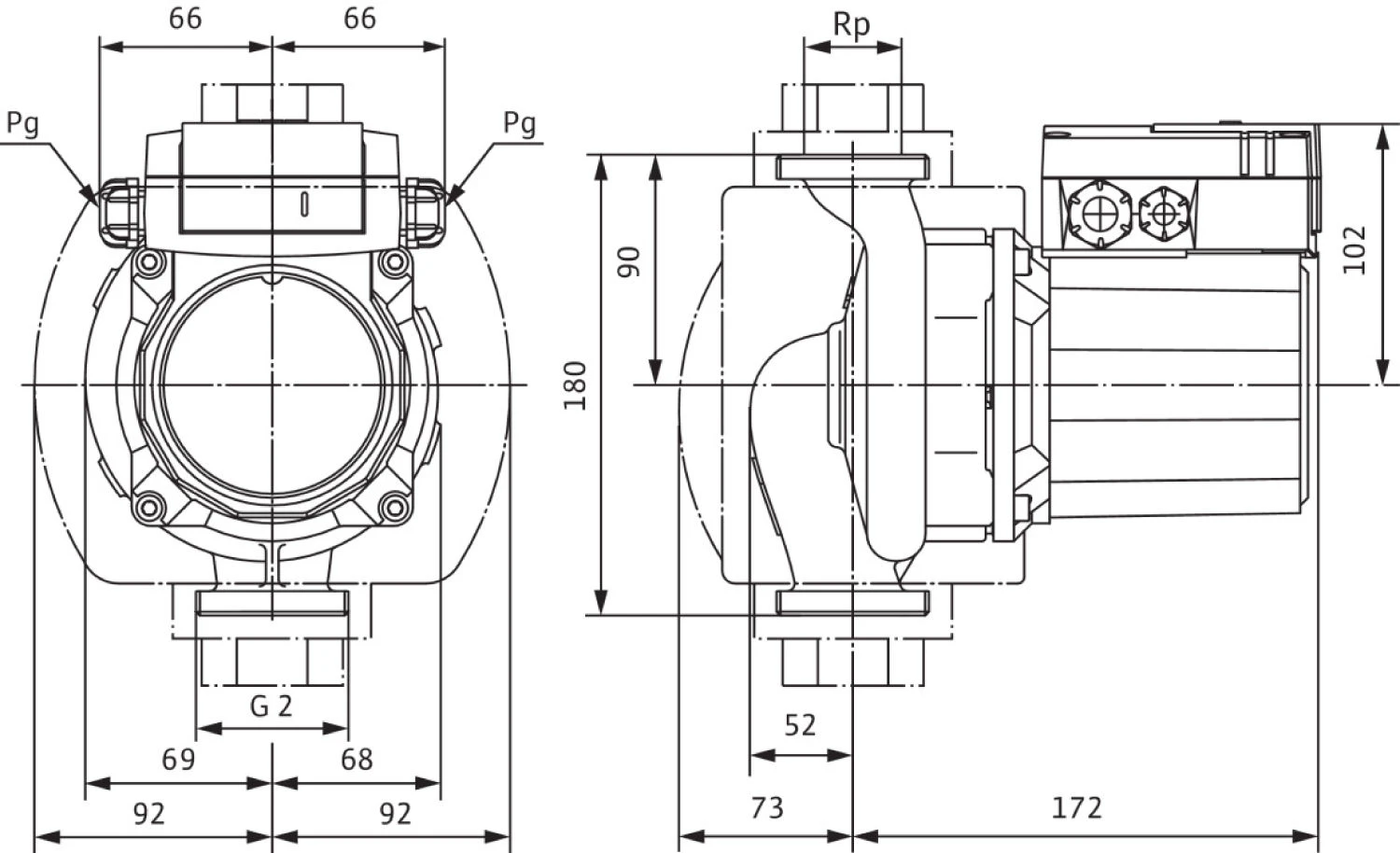 Wilo Top-z Standard-Trinkwasserpumpe 2175513 30/10, PN 16, 400/230 V, Rotguss-Gehäuse 2 Wilo Top-z Standard-Trinkwasserpumpe 2175513 30/10, PN 16, 400/230 V, Rotguss-Gehäuse – Bild 2