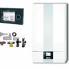 Wolf CGB-2-K-24 24kW Gasbrennwert Kombitherme Paket Mit Bedienmodul BM2, Anschlusszubehör Aufputz, Für Heizen Und Warmwasser