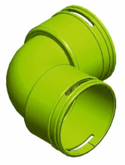 Wolf Cwl Bogen 2577704 DN 63, 90Grad, Antistatisch Und Antibakteriell