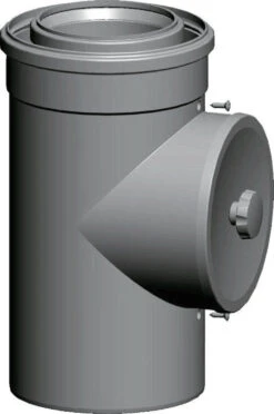 Wolf Luft-/Abgasrohr 2651552 DN 110/160, 250 Mm, Steckbar, Mit Revisionsöffnung